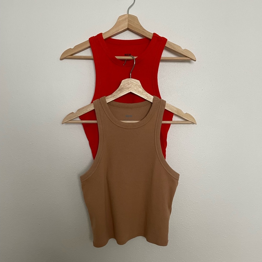 Lot of 2 Cropped Maeve Tanks